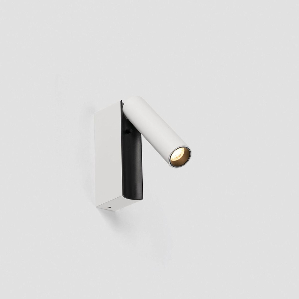 62750 CRONOS Matt White+Textured Black/Matt White//прозрачный настенный LED 1х4.5  х   