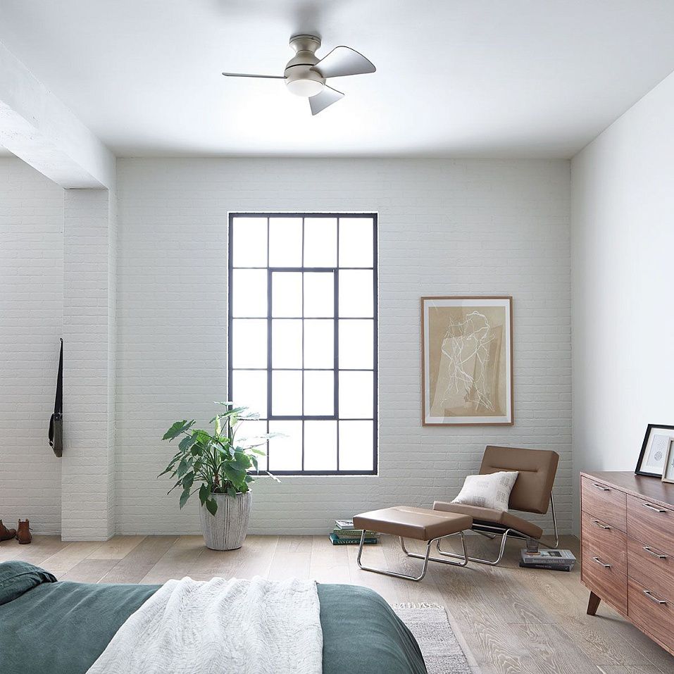 KLF-SOLA-34-BN SOLA Brushed Nickel /Opal// потолочный LED 1х10  х   