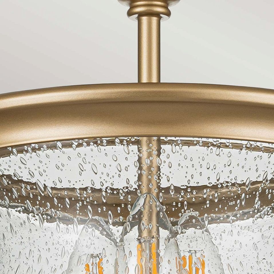 FE-PICKERING-LANE-SF-PNBR PICKERING-LANE Painted Natural Brass /Clear Seeded// потолочный E14 3х40     