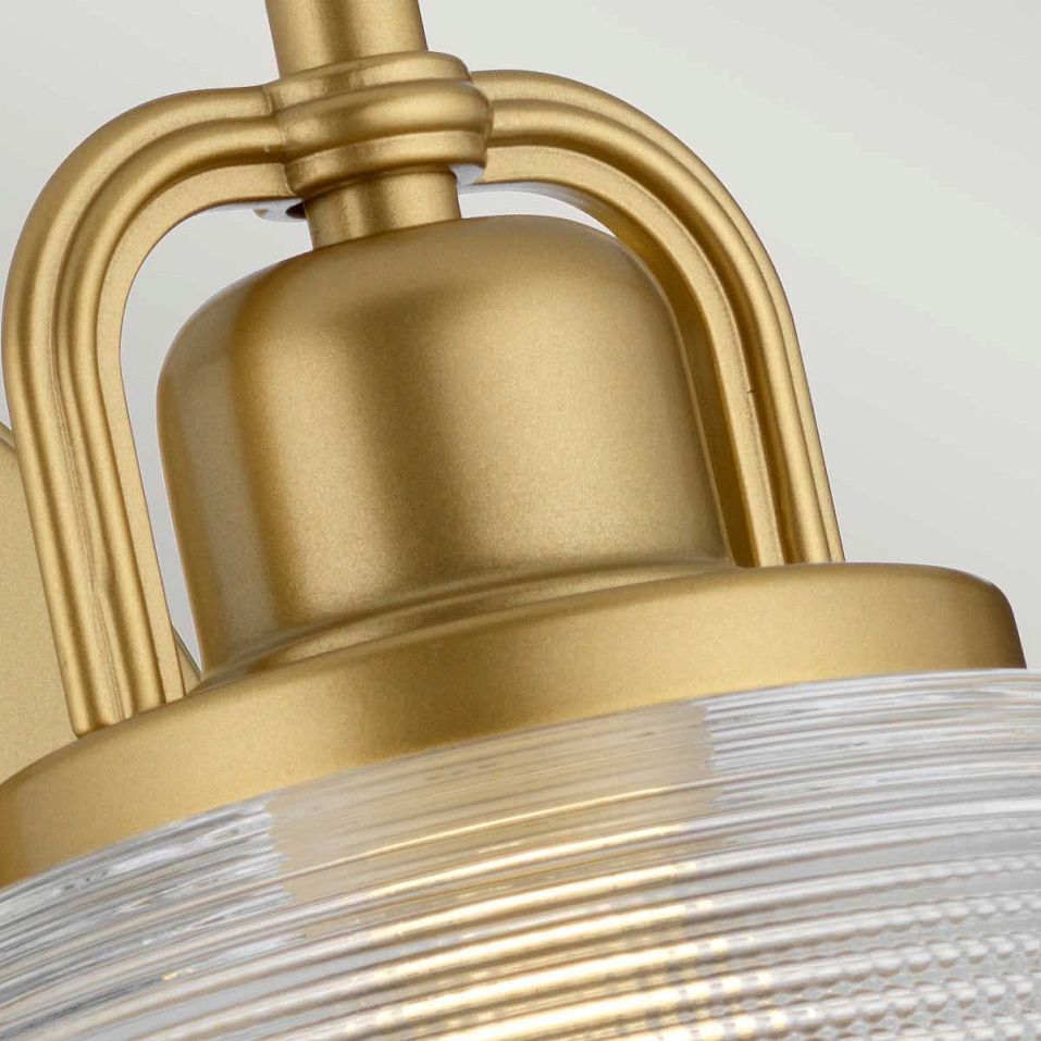 QZ-DUBLIN1-PNBR DUBLIN Painted Natural Brass /Clear// настенный G9 LED 1х3  х   