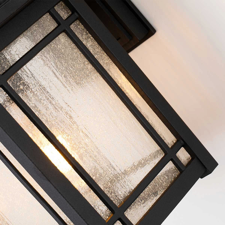 QZ-CEDAR-POINT-M-BK CEDAR Black/Clear// настенный E27 1х60  х   