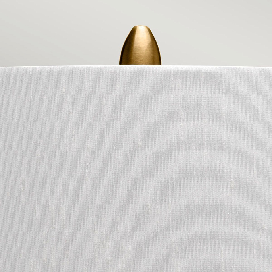 QN-BEXLEY-TL-WBB BEXLEY White & Brushed Brass /Light Ivory with gold laminate inner// настольный E27   