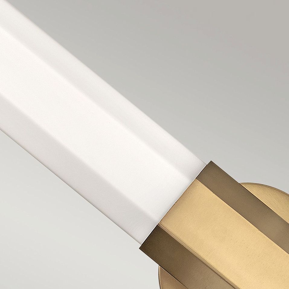 QN-FACET-LED2-HB-BATH FACET Heritage Brass /Opal// настенный LED 2х12  х   
