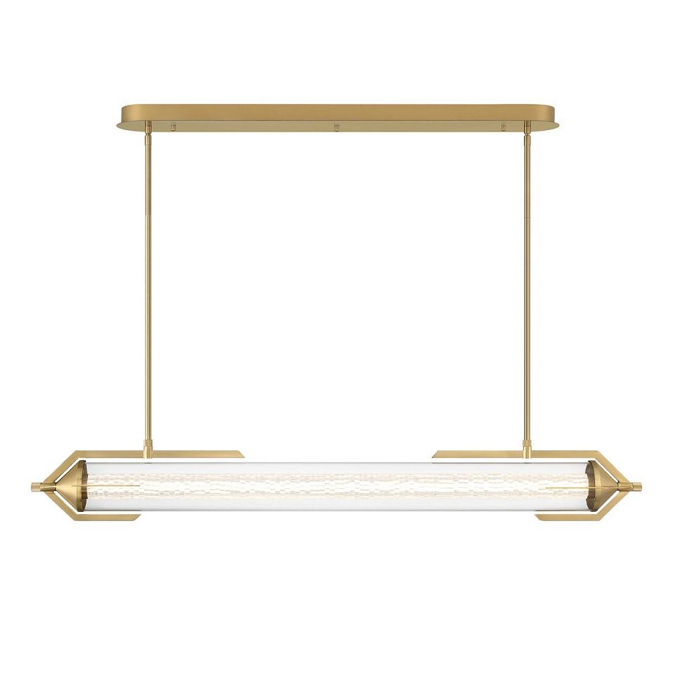QN-ESPADA-LP-BG ESPADA Brushed Gold/Clear//прозрачный подвесной LED 1х38  х   
