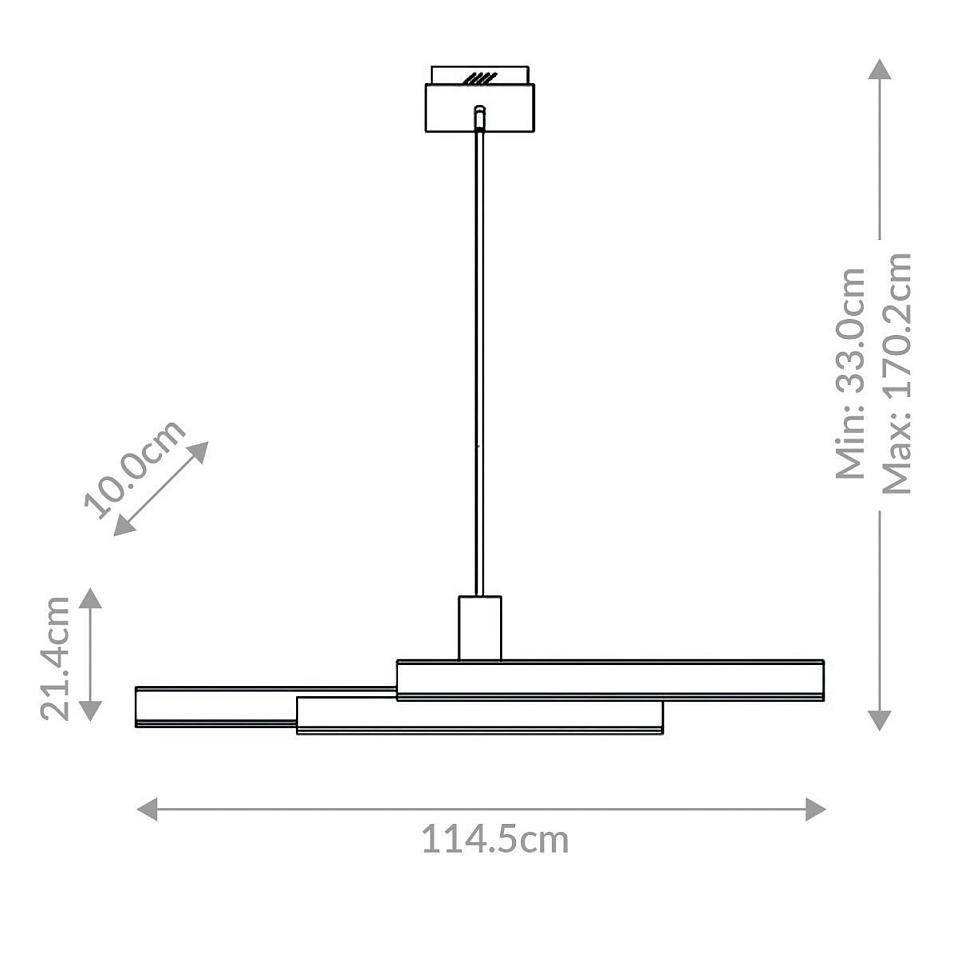 QN-CAMENO-LP-BK CAMENO Matte Black///белый подвесной LED 1х74  х   