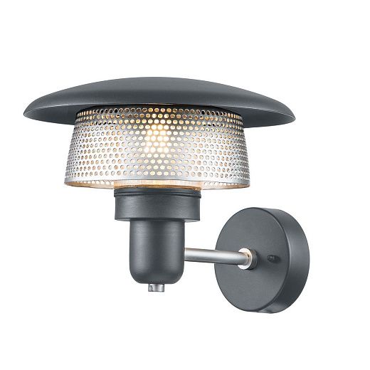 SATURNE SATURNE Grey/Aluminium/ Clear glass// настенный E27 1х40  х  SATURNE