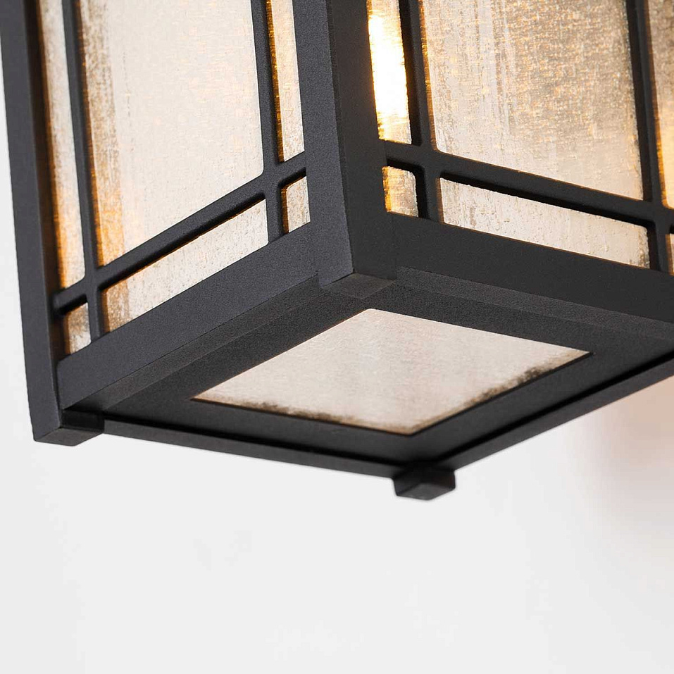 QZ-CEDAR-POINT-M-BK CEDAR Black/Clear// настенный E27 1х60  х   