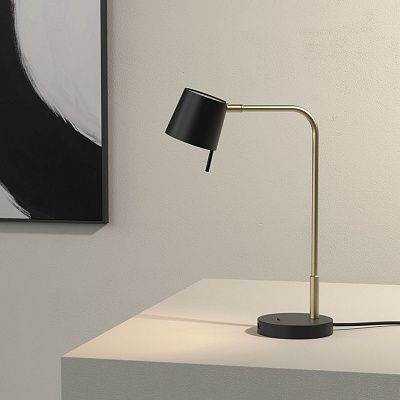 1444008+5018052  MIURA  Desk USB Matt Gold/Matt Black// настольный LED 1х7.5  х