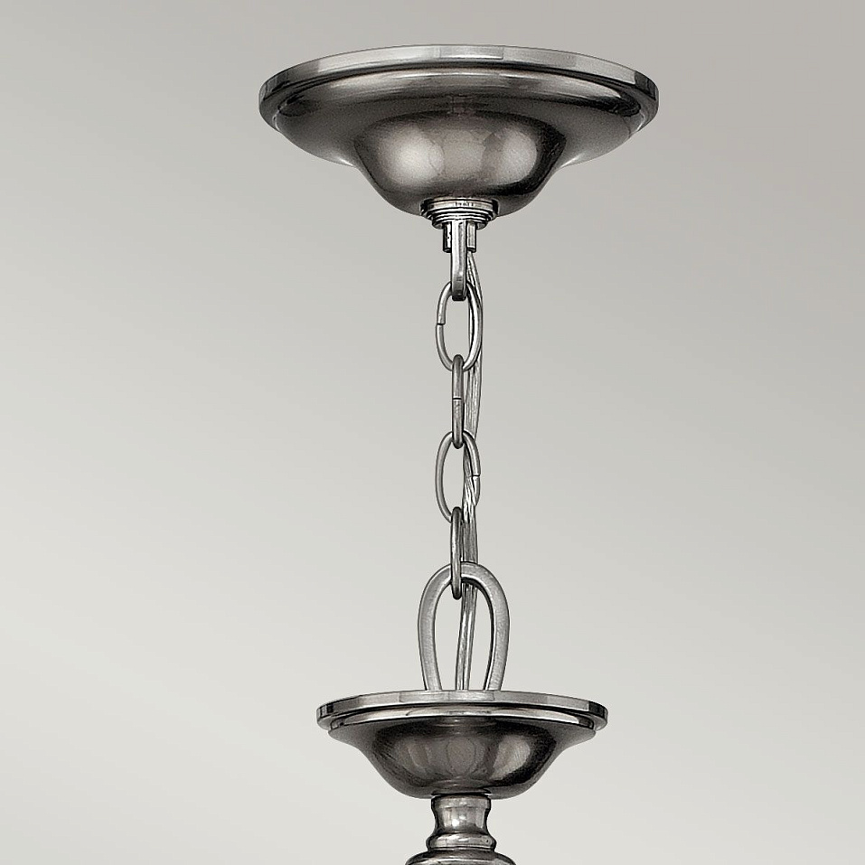 HK-SUSSEX9  SUSSEX Brushed Nickel /White// подвесной E14 9х60  х   