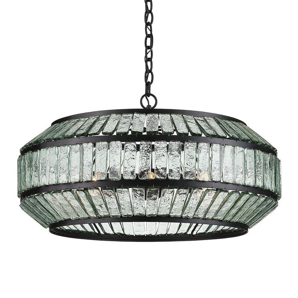 QNC-CENTURION-6P-BK CENTURION Clear / Satin Black /// подвесной E14 6х60  х   