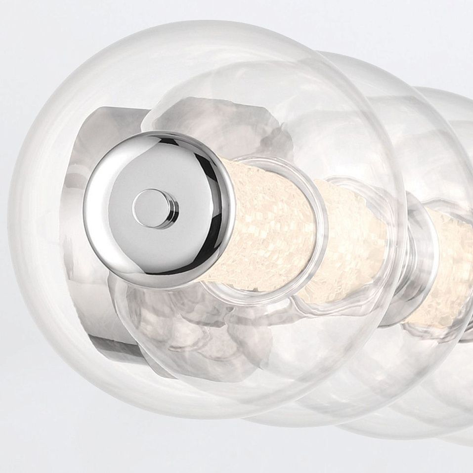 QN-ATOMO-5W-PC ATOMO Polished Chrome/Clear// настенный LED 1х25  х   