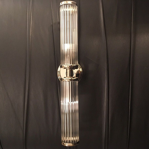 SAL-K-2(BN) SALETTO shiny nickel/clear// настенный E14 2х40  х  SAL-K-2(BN)