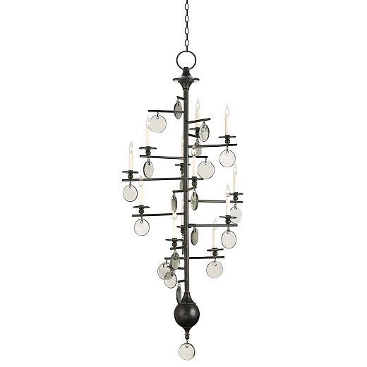 QNC-SETHOS-12P-ABK SETHOS Old Iron/ Recycled Glass/// подвесной E14 12х60  х  QNC-SETHOS-12P-ABK