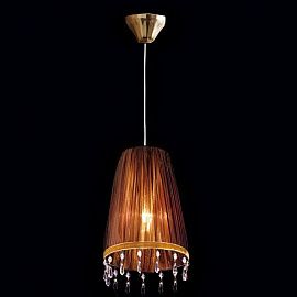 7700B08/7700/1SG LUXURY LA FEMME светлое золото-дымчатый/болотный// подвесной E27 1х60  х  7700B08/7700/1SG LUXURY