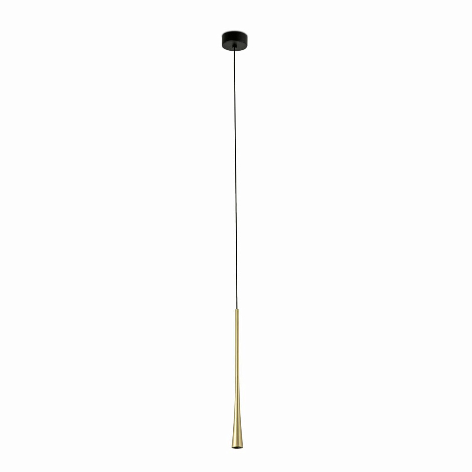 22008 DIANA  black/gold//прозрачный подвесной LED 1х6  х   