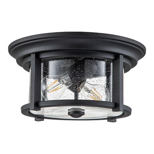 FE-MERRILL-F-BLK MERRILL Black/clear seeded // потолочный E27 2х60  х  FE-MERRILL-F-BLK