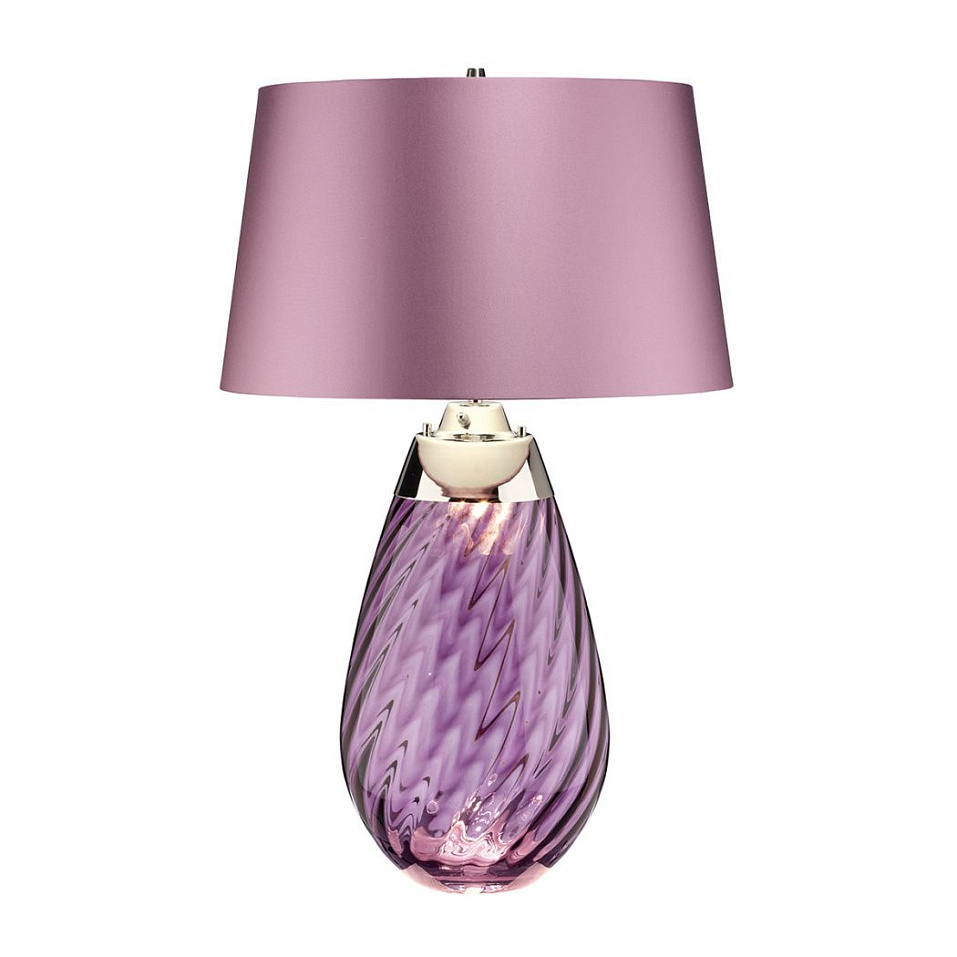 LENA-TL-L-PLUM  LENA аметистовый/никель/фиолетовый// настольный E27 1х60 GU10LED 1х7   