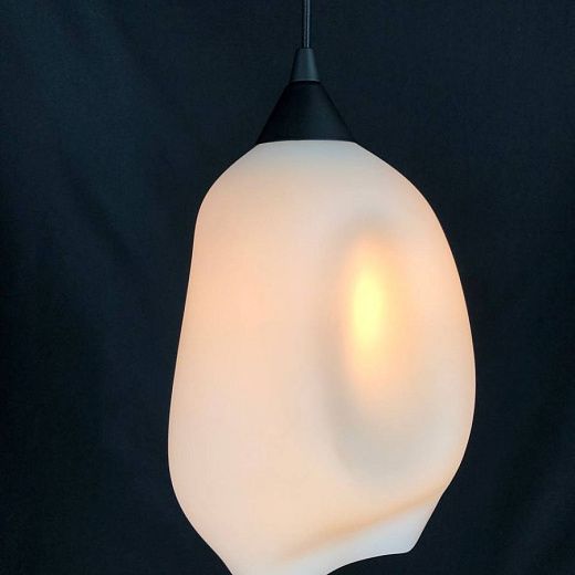 TULIP Moloko Matt TULIP черный матовый/белый// подвесной E27 1х60  х  TULIP Moloko Matt
