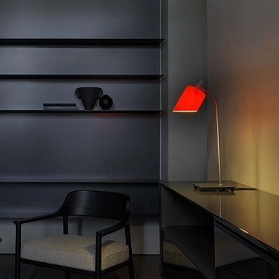 LDB EDR 11 LAMPE DE BUREAU   GREY/RED//красный настольный E14 1х20  х