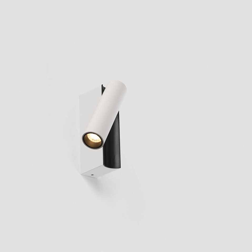 62750 CRONOS Matt White+Textured Black/Matt White//прозрачный настенный LED 1х4.5  х   