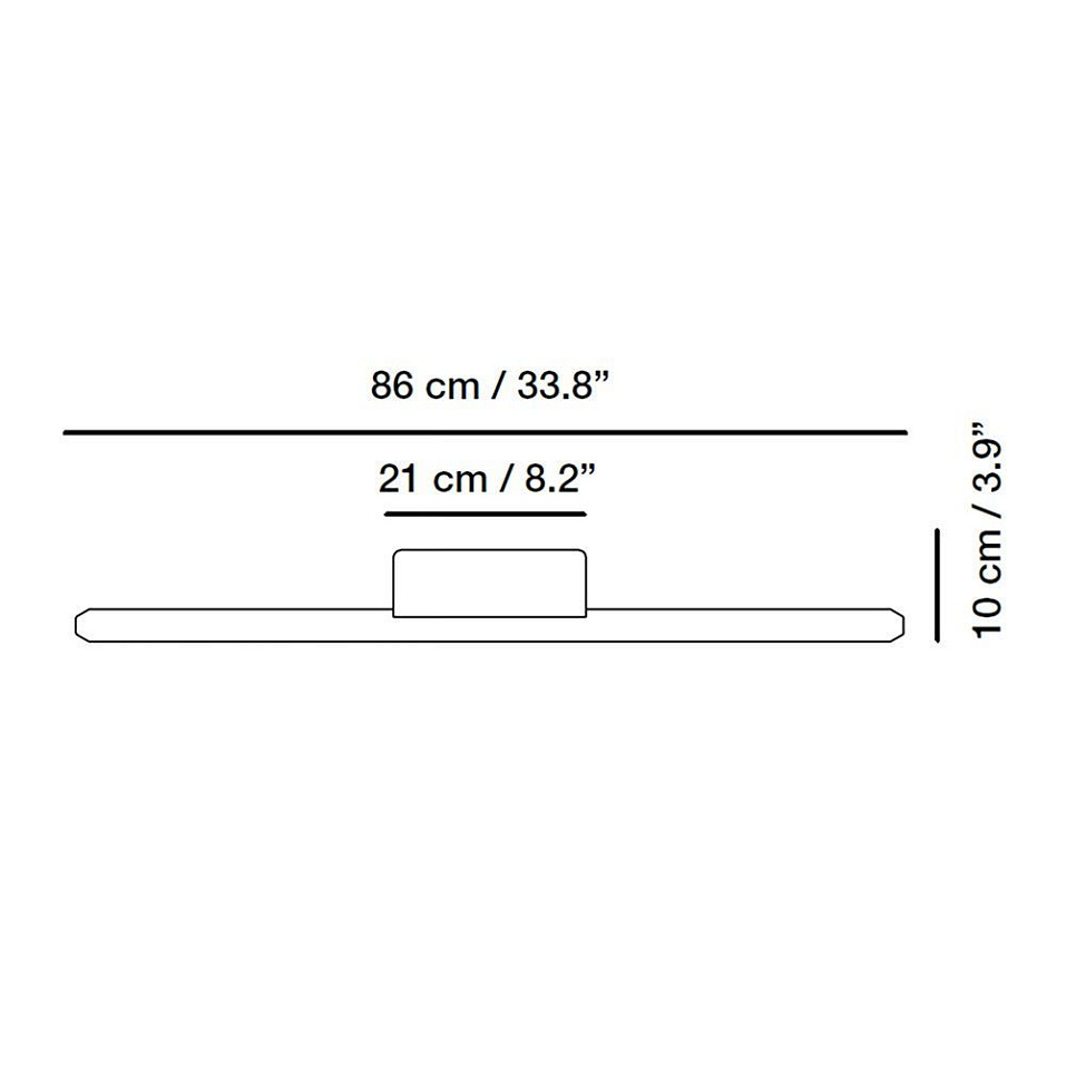 7401200 LINEAL Black/Black//матовый настенный LED 1х16  х   