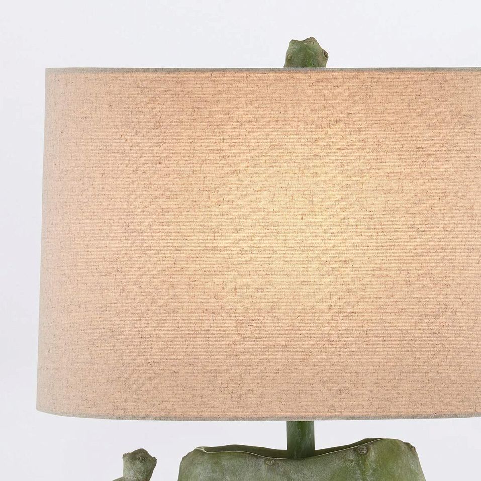 QNC-CACTUS-TL CACTUS Antiqued Green/natural// настольный E27 1х100  х   