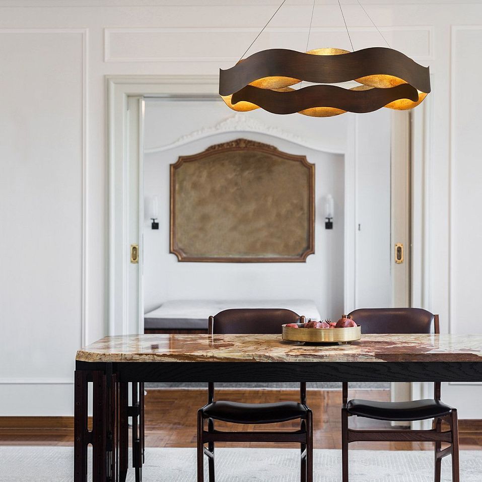 QN-VAUGHAN-P-L-BRZ-GD VAUGHAN Bronze /Bronze and Painted Gold // подвесной LED 1х105  х   