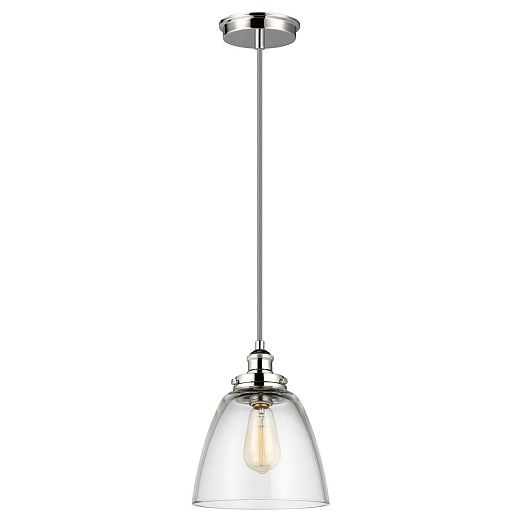FE-BASKIN-P-B-PN BASKIN Polished Nickel /Clear// подвесной E27 1х60  х  FE-BASKIN-P-B-PN