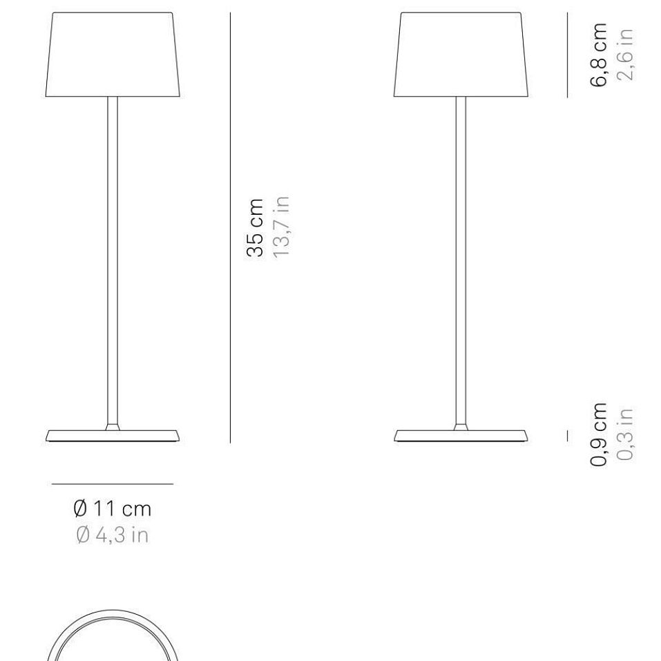 LD0850R3 OLIVIA corten/// портативный LED 1х2,2  х   