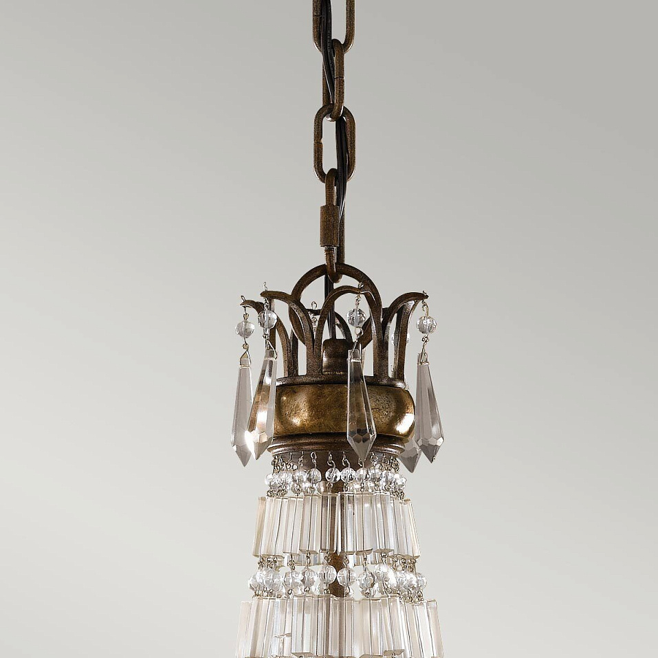 FE-BELLINI6  BELLINI Oxidized Bronze/British Bronze/// подвесной E14 6х60  х   