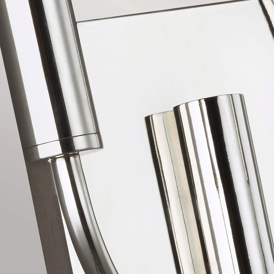 FE-BRIANNA2-PN BRIANNA Polished Nickel/White Linen// настенный E14 2х40  х   