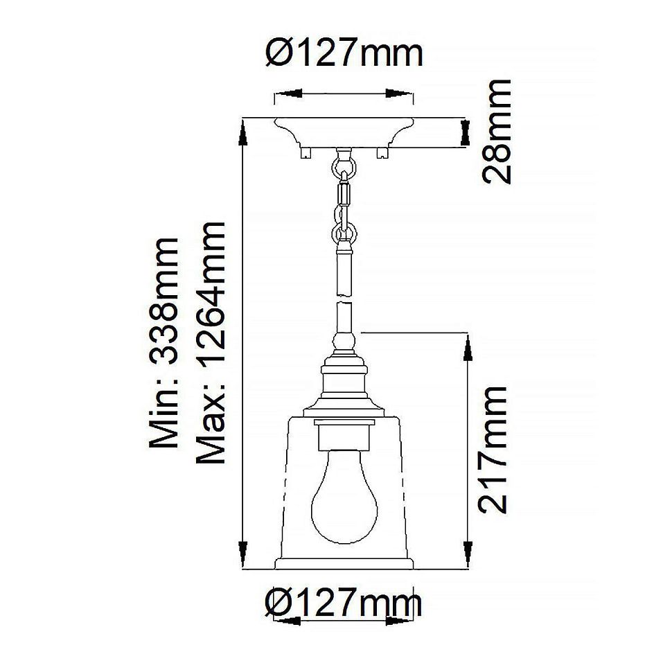 KL-WAVERLY-MP-CLP WAVERLY Classic Pewter/Clear Seeded // подвесной E27 1х60  х   