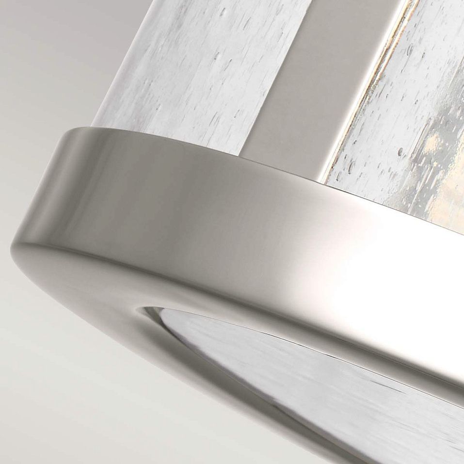 FE-HARROW-SF HARROW Polished Nickel/Clear Seeded// потолочный E27 2х60  х   