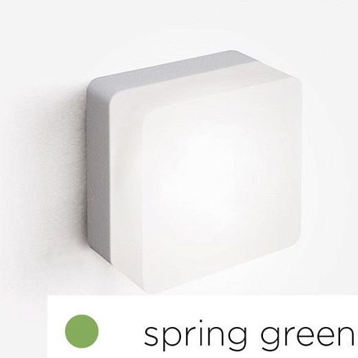 350 41 50 20 MUFFIN spring green///white потолочный LED 1х4,5 420lm х  350 41 50 20