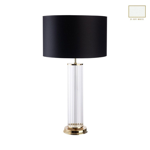 EMP-LG-1(ZM/A)-21 EMPOLI matt gold/clear glass/white// настольный E27 1х60  х  EMP-LG-1(ZM/A)-21