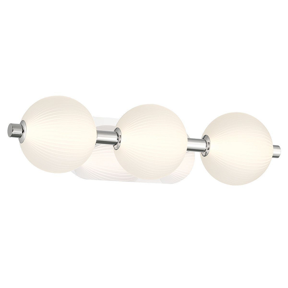 QN-PALMAS-3W-PN PALMAS Polished Nickel/Frosted White// настенный LED 1х27  х   