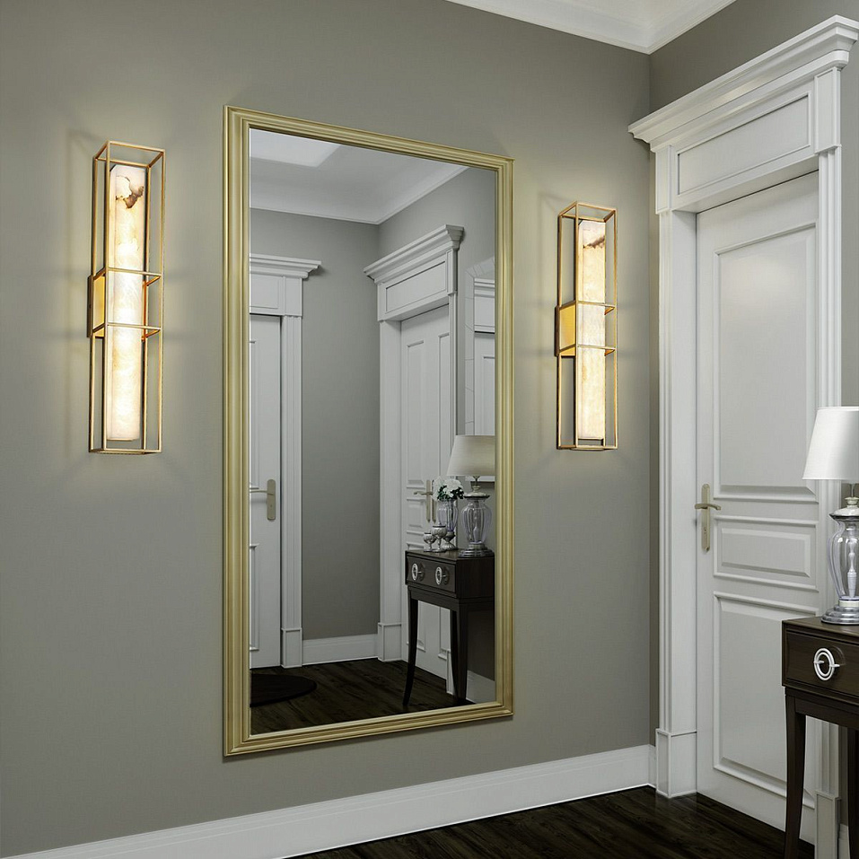 QN-BLAKLEY-L-BG BLAKLEY Brushed Gold/Beige// настенный LED 1х20  х   