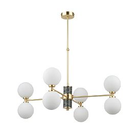 ERB-ZW-4(ZM/5)BB ERBA matt gold/green-gray granite/matt white// подвесной G9 LED 8х5  х  ERB-ZW-4(ZM/5)BB