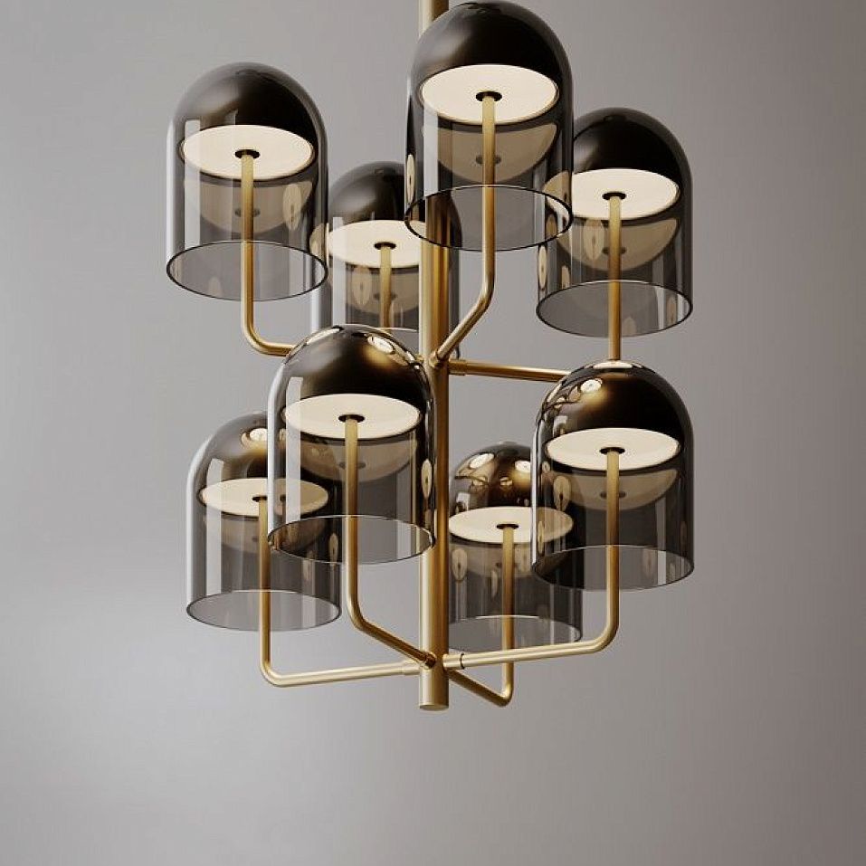 030S1M11G.CE/UL DOMA LIGHT BURNISHED BRASS/SMOKE GREY// подвесной LED 8х7  х   