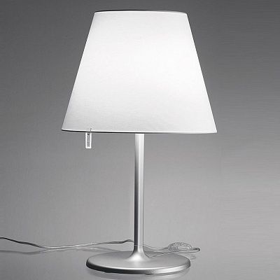 0315 010A MELAMPO aluminium/grey настольный E27 2х75  х