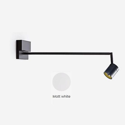 609 40 50 42 MUSEO MINI matt white/// настенный LED 1х9  х  609 40 50 42