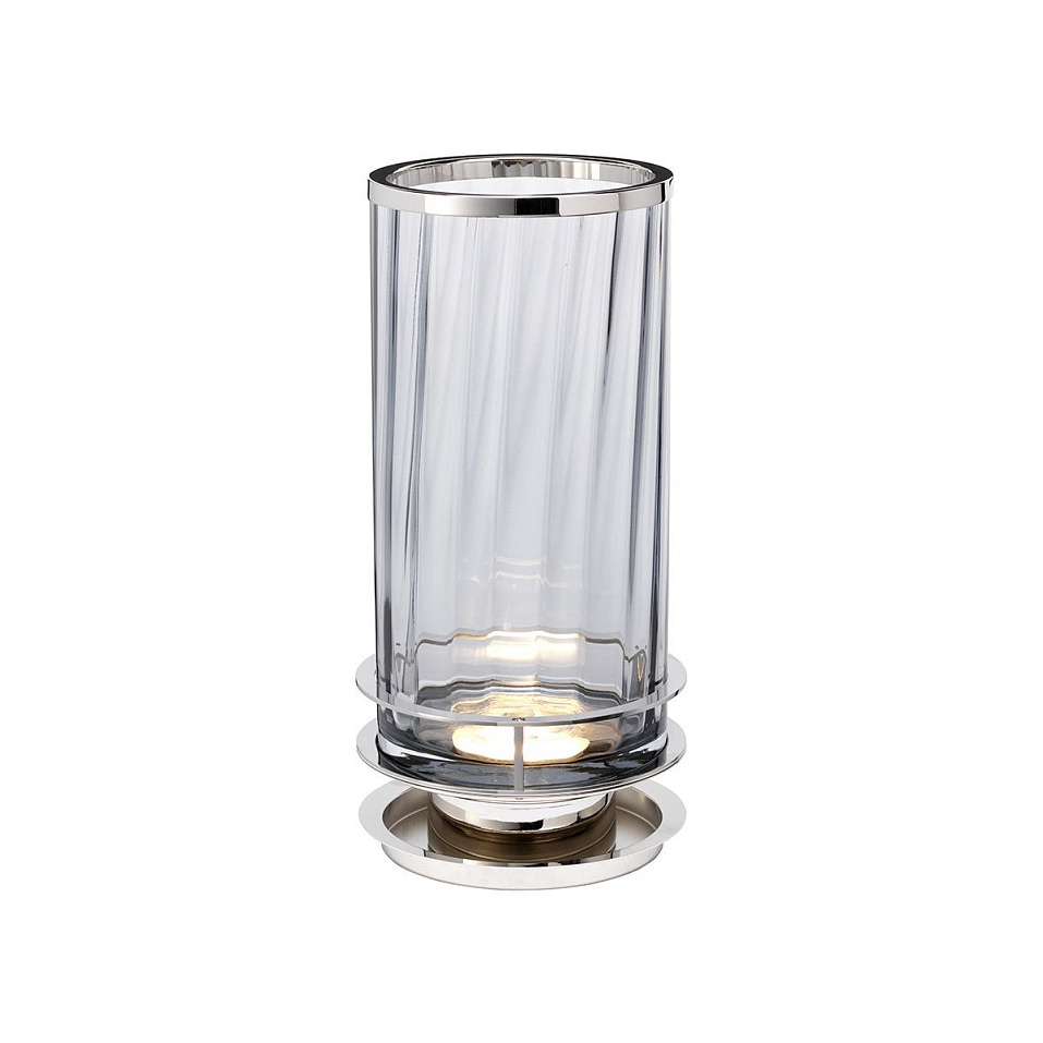 QN-ARNO-SMOKE-PN ARNO Polished Nickel/Smoked tint glass// настольный GX-53 1х9  х   