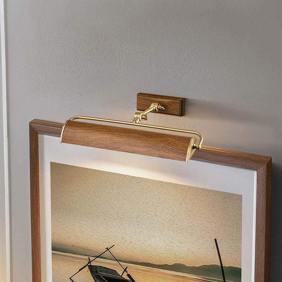 WINCHFIELD-PLM-AB-OAK WINCHFIELD Aged Brass & Oak Effect/Aged Brass & Oak Effect// настенный E14 2х4   