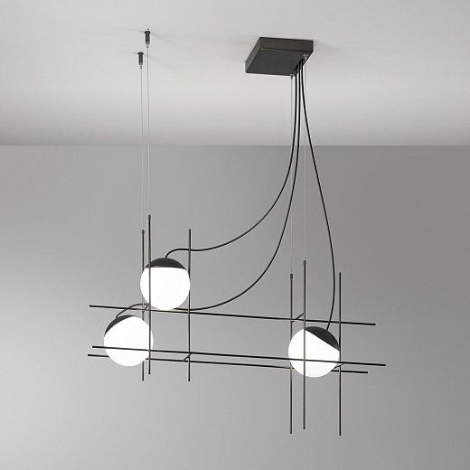 PLOT FRAME SP3  black matt/white// подвесной LED 2700K 3х8,5  х  PLOT FRAME SP3