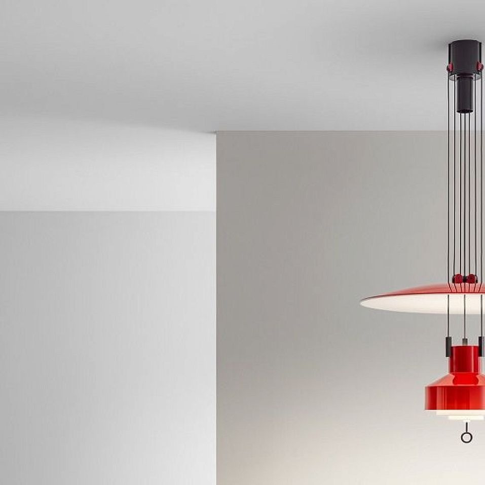 9310 SALISCENDI 1957 RED/WHITE// подвесной LED 1х36  х   