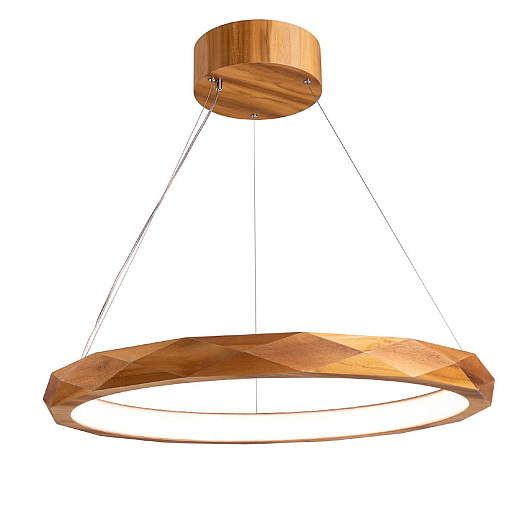 QZ-NEWBURY-F-PB ANGULAR Teak Veneer/Nickel Plated Aluminium /Teak Veneer//белый подвесной LED 1х29    QZ-NEWBURY-F-PB