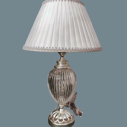 L 870  antique silver-transparent/white // настольный E27 1х60  х  L 870