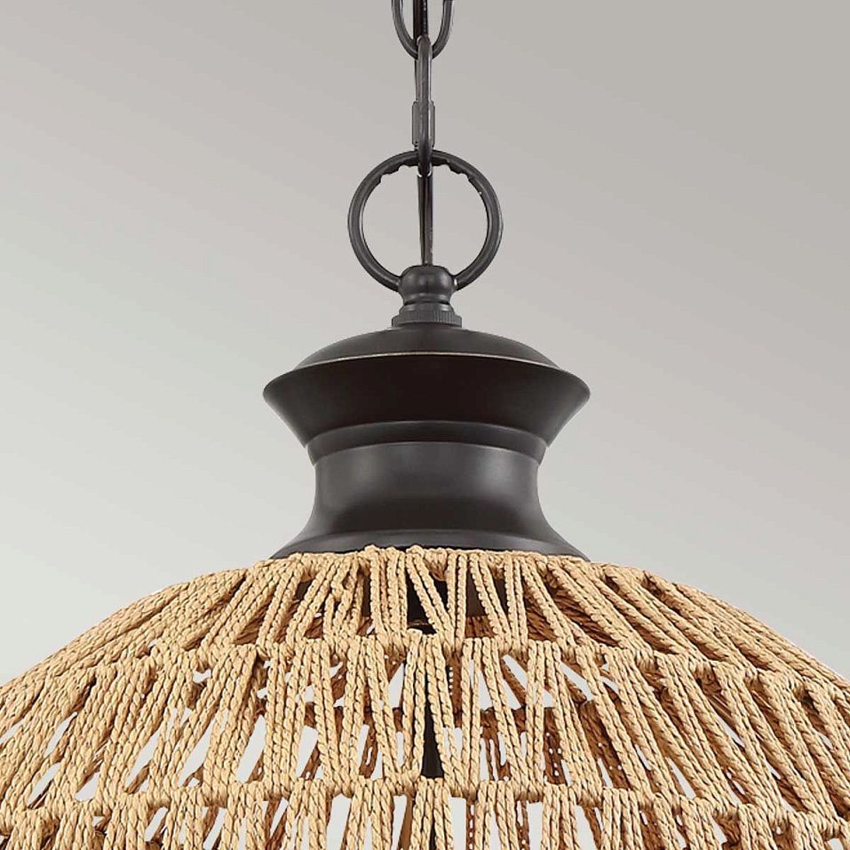 QZ-CASABLANCA-3P-PBZ CASABLANCA Palladian Bronze /Natural // подвесной E27 х60  х   