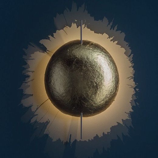 PKP21LS POSTCRISI W21 nickel/silver leaf// настенный LED 2х1  х  PKP21LS