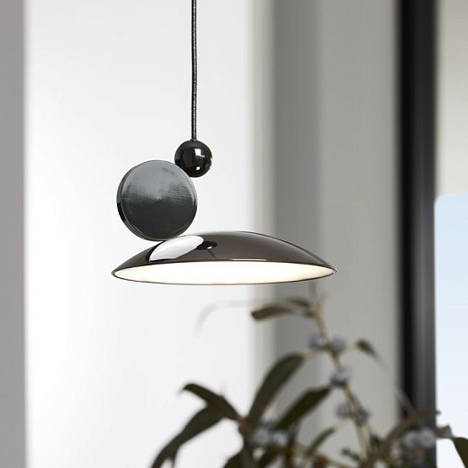 1001034 EQUILIBRIUM Bright black nickel/ подвесной LED 1х6.6  х  1001034